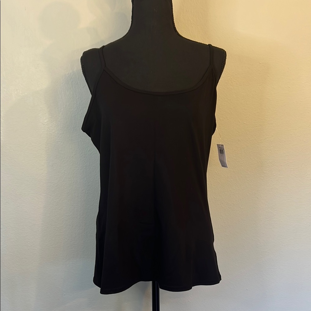 Old Navy Black Tank Top with Straight Neckline